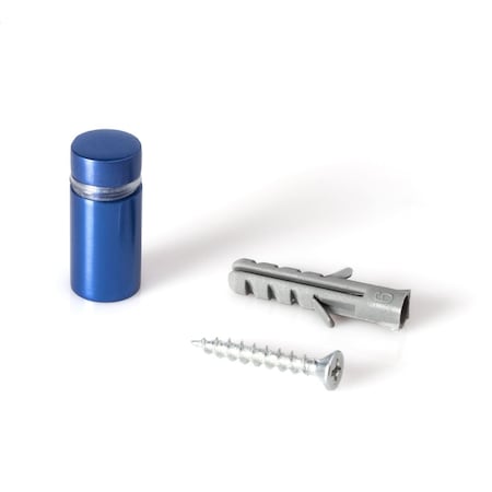 Round Standoffs, 3/4 In Bd L, Aluminum 1/2 In OD